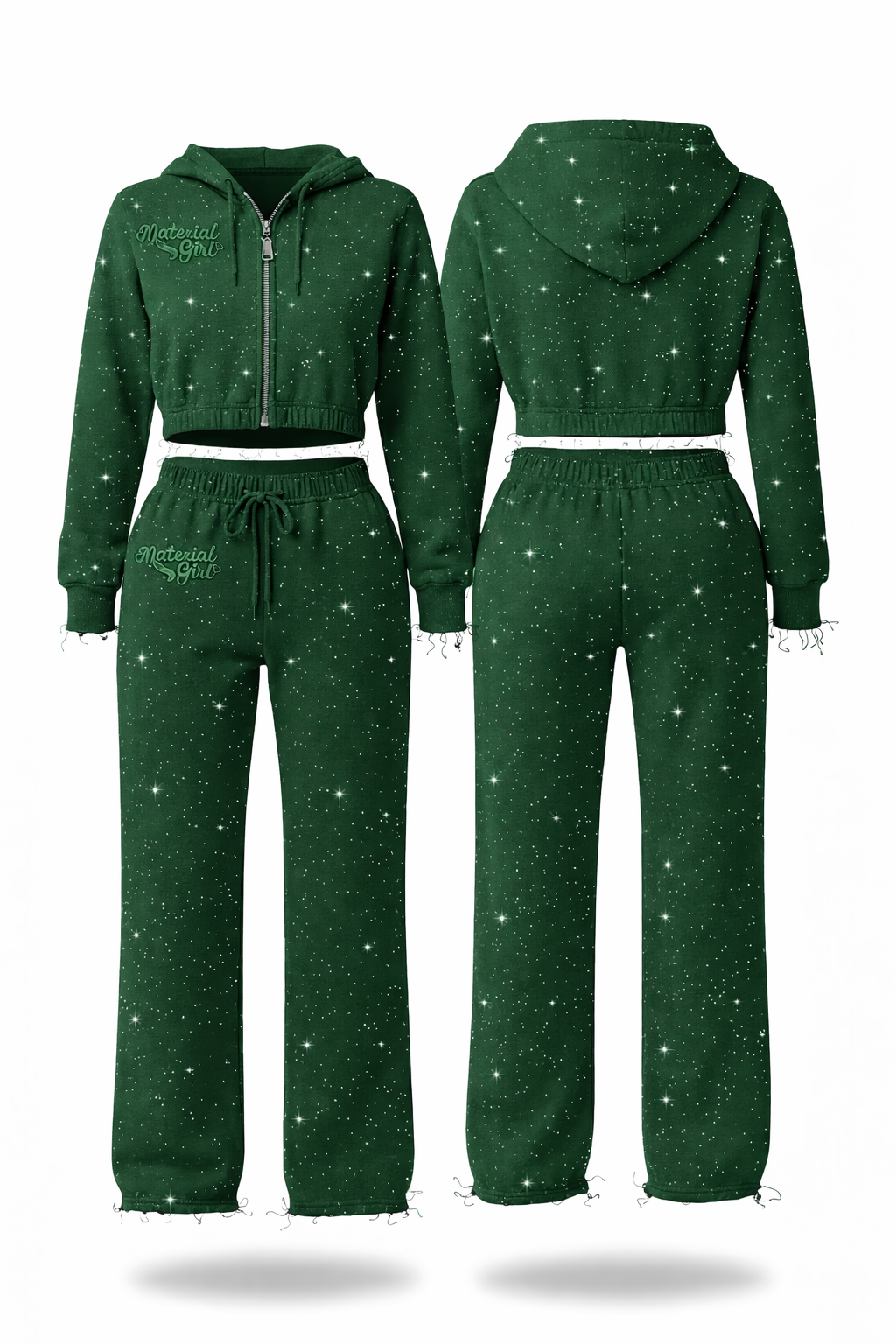 Material Girl Set- Forest Green